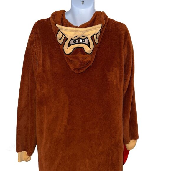 Donkey Kong Unionsuit Pajamas PJs Mens S Fleece Halloween Costume Brown - Picture 8 of 11